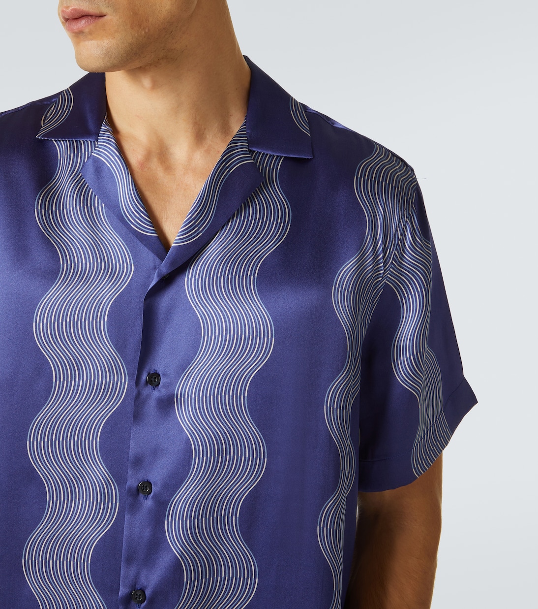 Chemise Roberto imprimée en soie | Frescobol Carioca