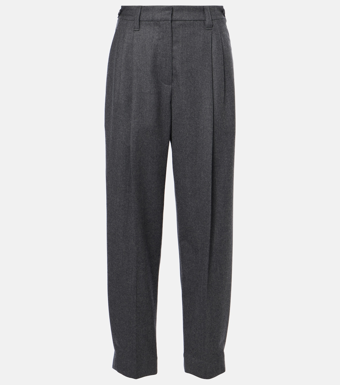High-Rise-Hose Baggy Sartorial aus Wolle | Brunello Cucinelli