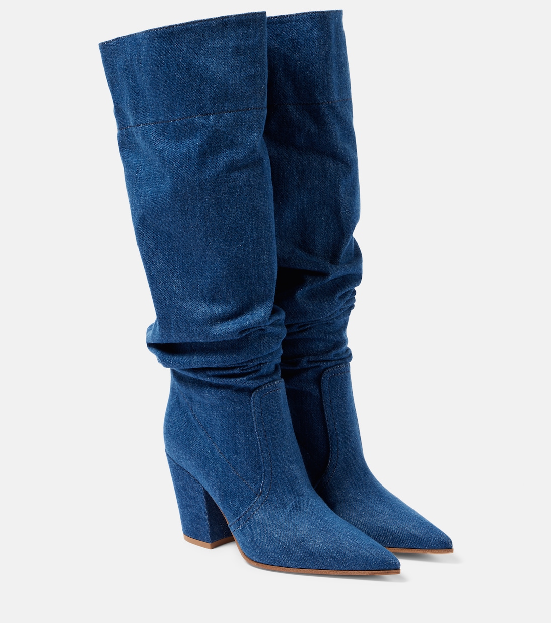 Overknee-Stiefel Keinna 85 aus Denim | Gianvito Rossi
