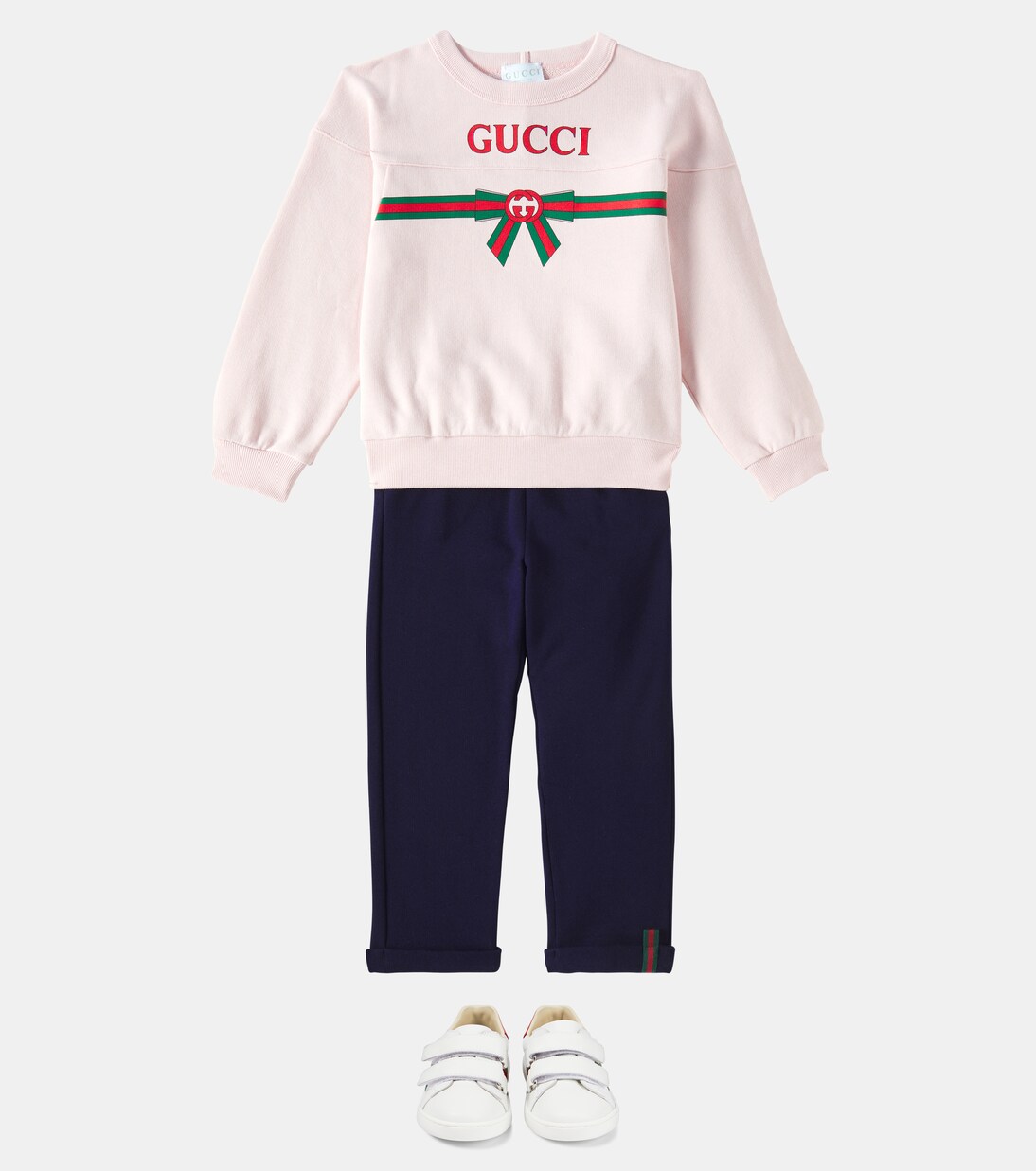 Logo printed cotton sweatshirt | Gucci Kids