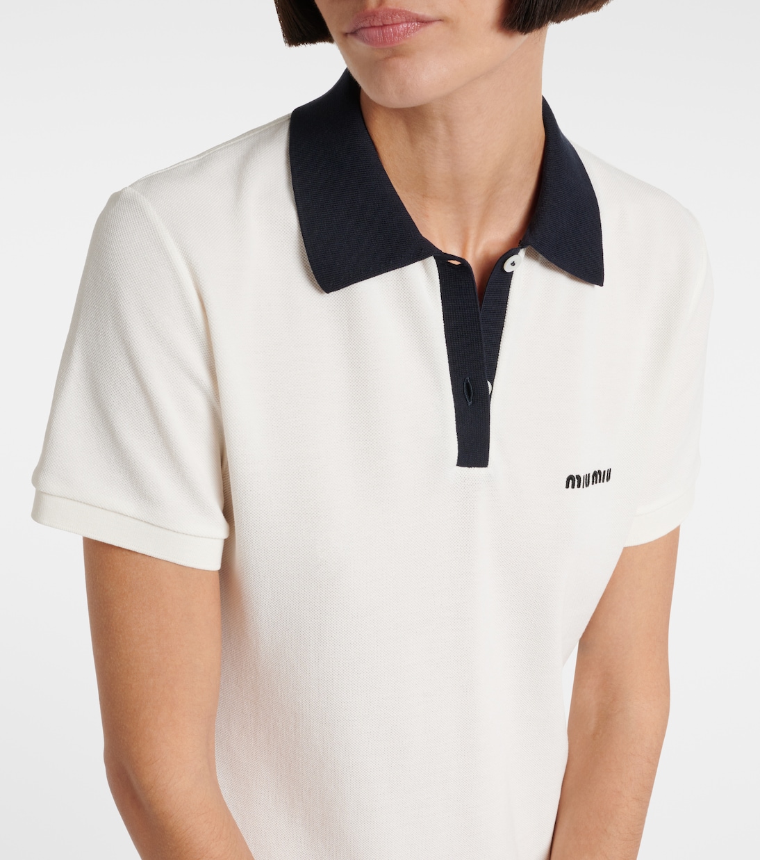 Polokleid aus Baumwolle | Miu Miu