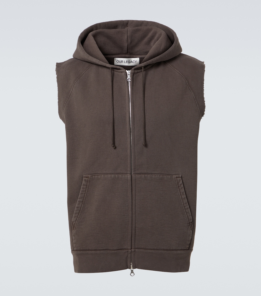 Motor cotton jersey zip-up vest | Our Legacy