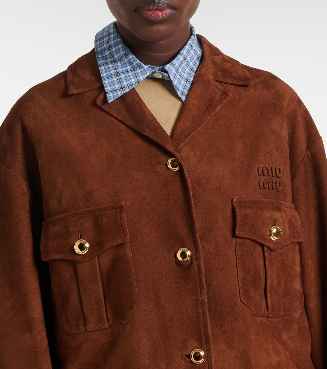 Jacke aus Veloursleder | Miu Miu