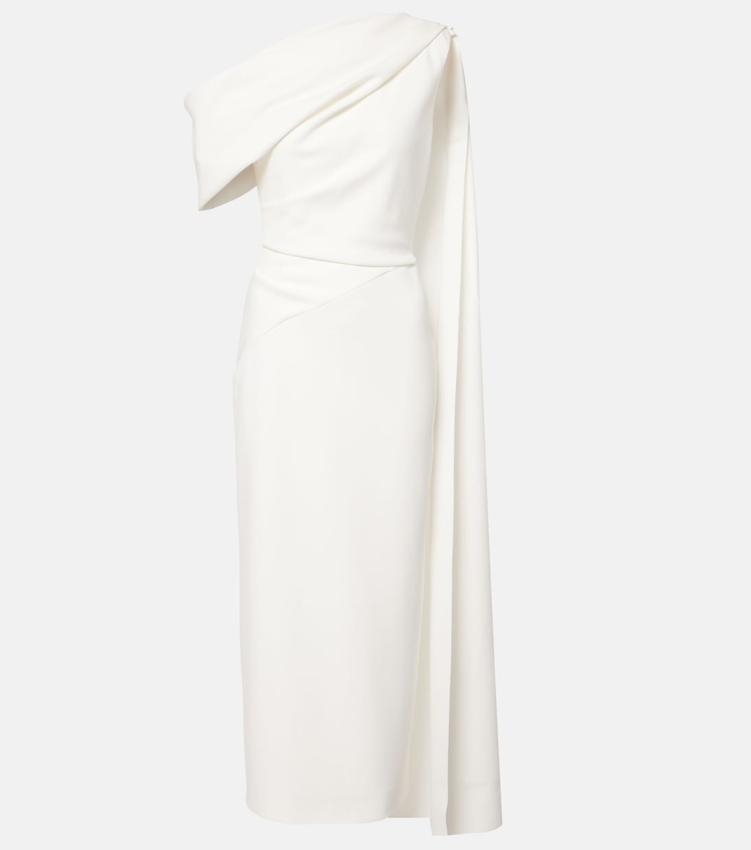 Bridal Maite 2 caped one-shoulder gown | Roksanda