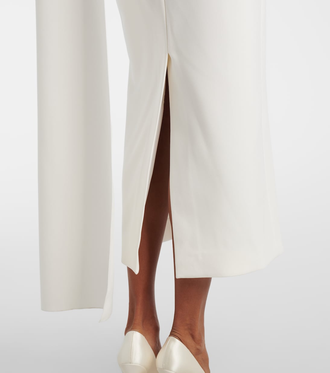 Bridal Maite 2 caped one-shoulder gown | Roksanda