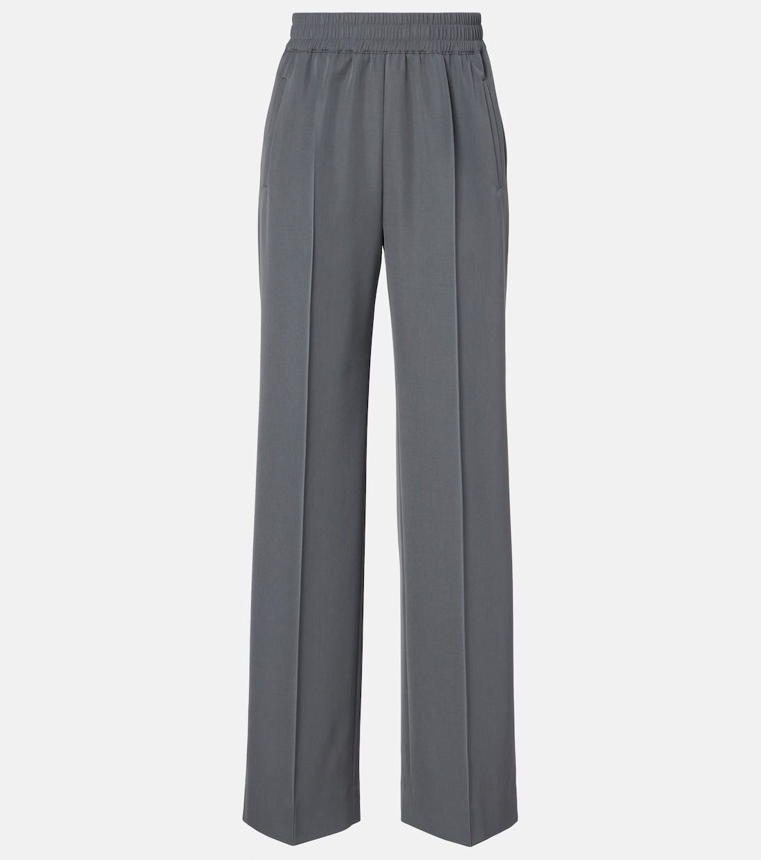 Pantalones rectos de gabardina de lana virgen | Dolce&Gabbana