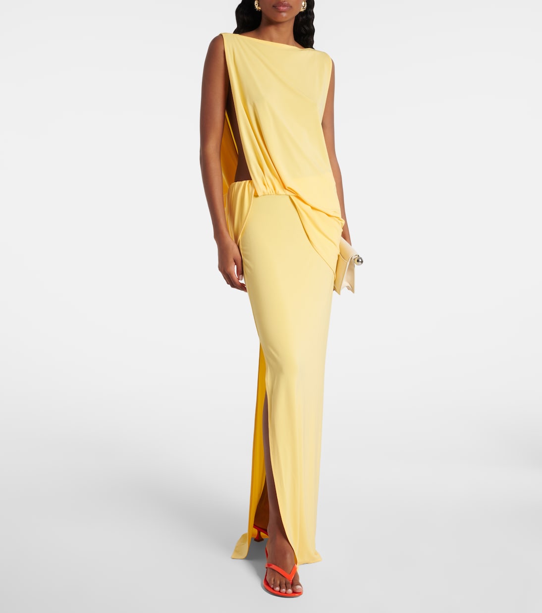 Juliette 45 patent leather thong sandals | Amina Muaddi