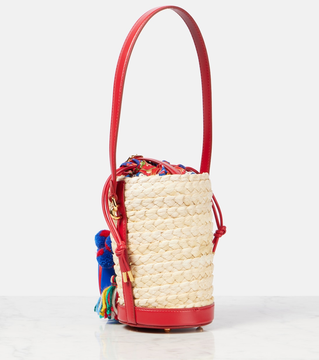 Taormina Carla Medium raffia bucket bag | Dolce&Gabbana