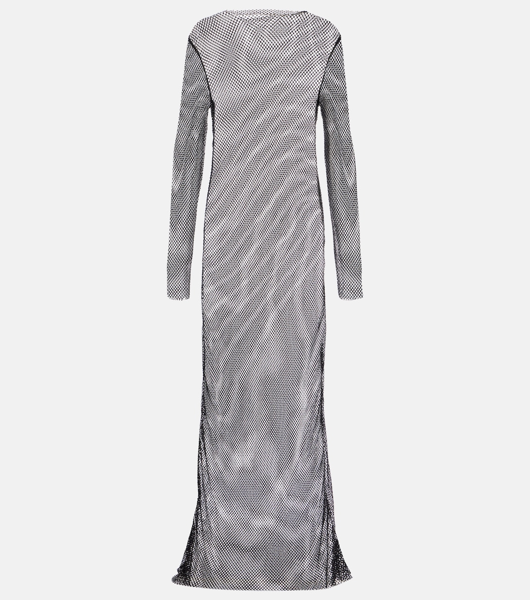 Maxikleid aus Mesh mit Kristallen | Tove