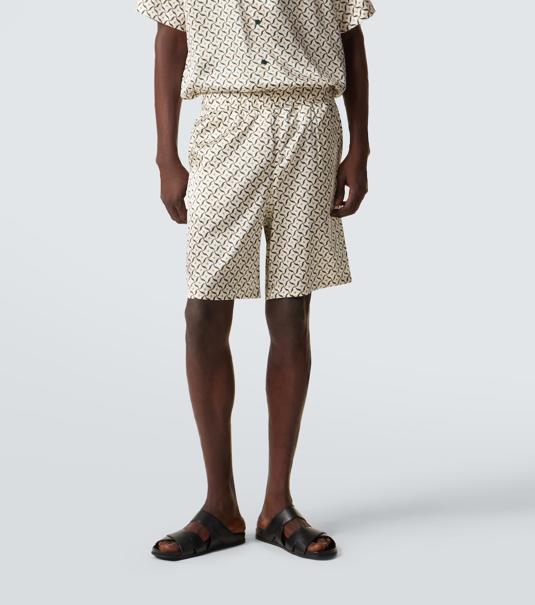 Palma printed silk-blend shorts | Frescobol Carioca