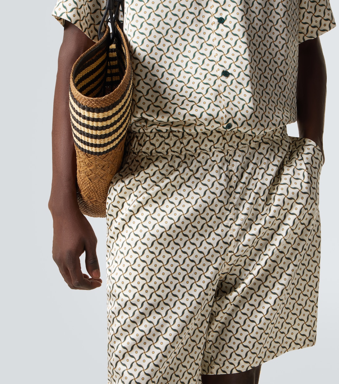 Palma printed silk-blend shorts | Frescobol Carioca