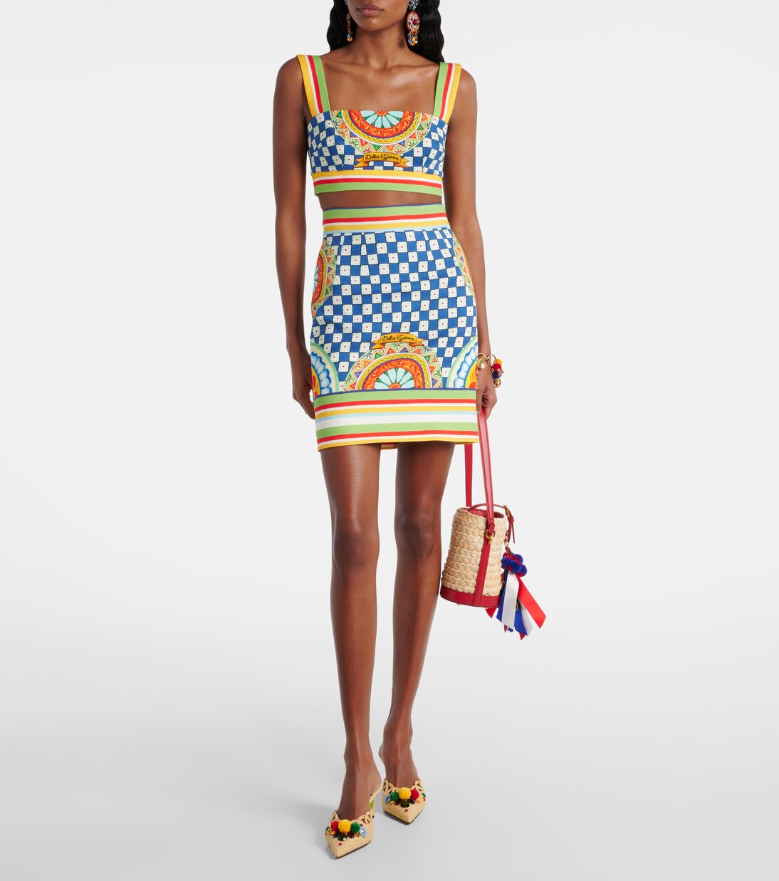 Cotton crop top  | Dolce&Gabbana