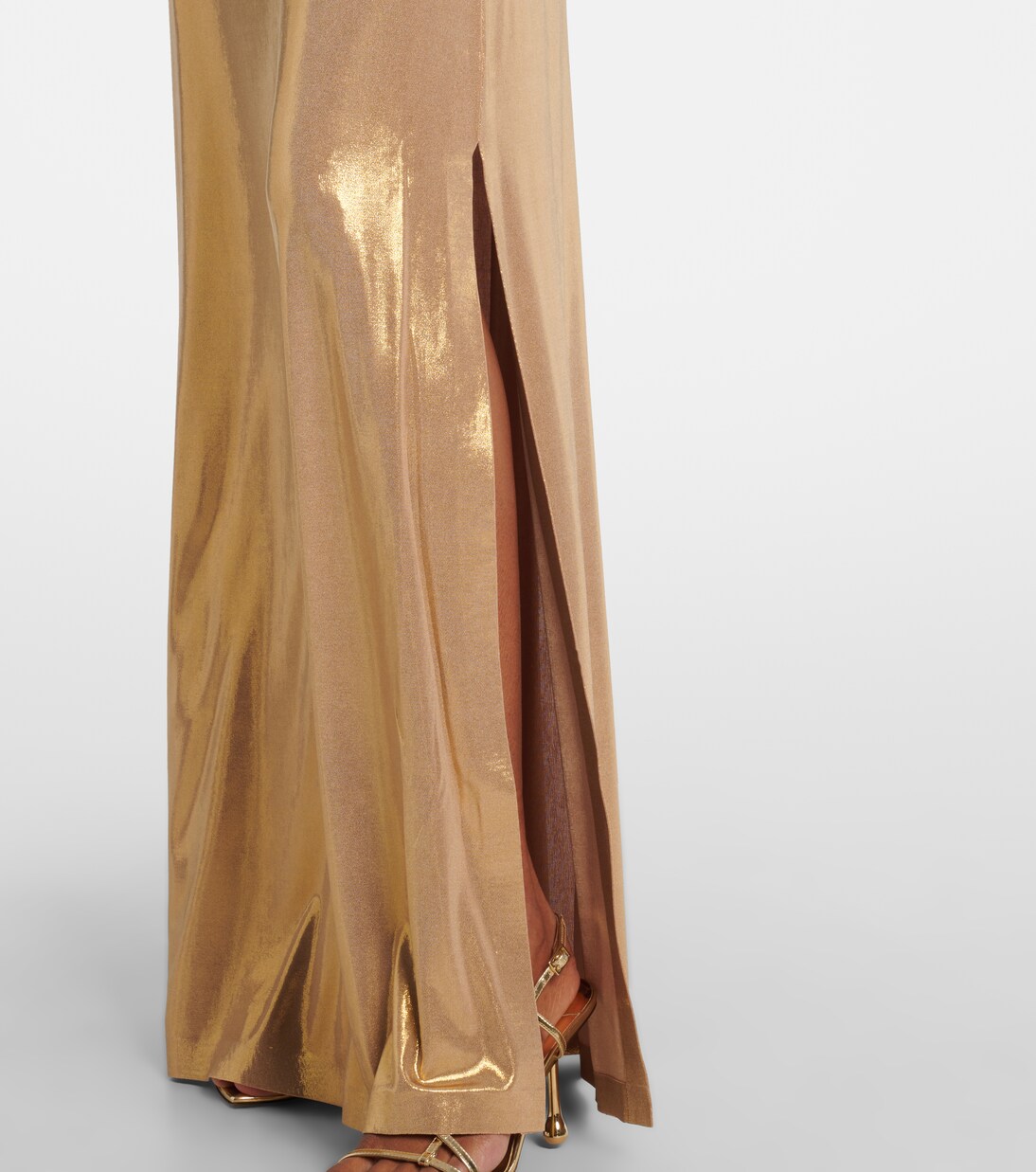 Robe longue bustier à paillettes | Norma Kamali