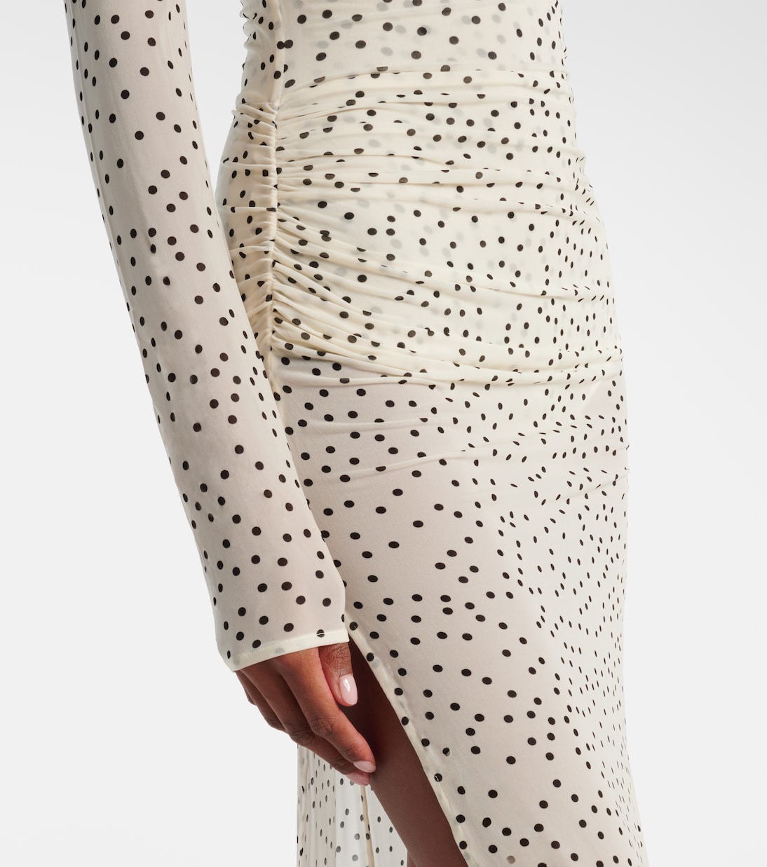 Robe longue à pois et fleurs | Magda Butrym