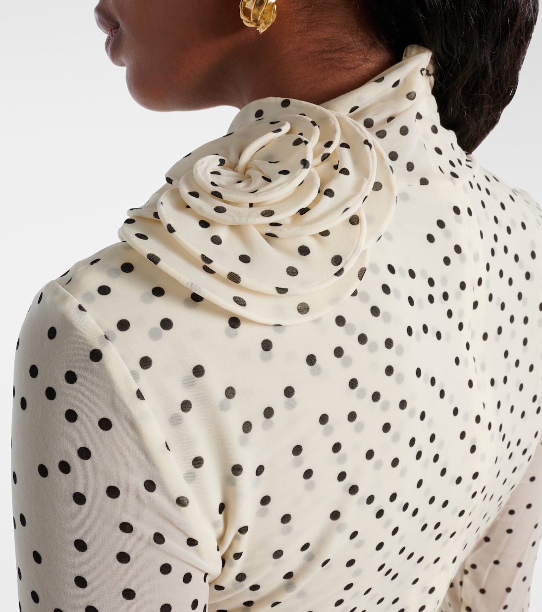 Robe longue à pois et fleurs | Magda Butrym