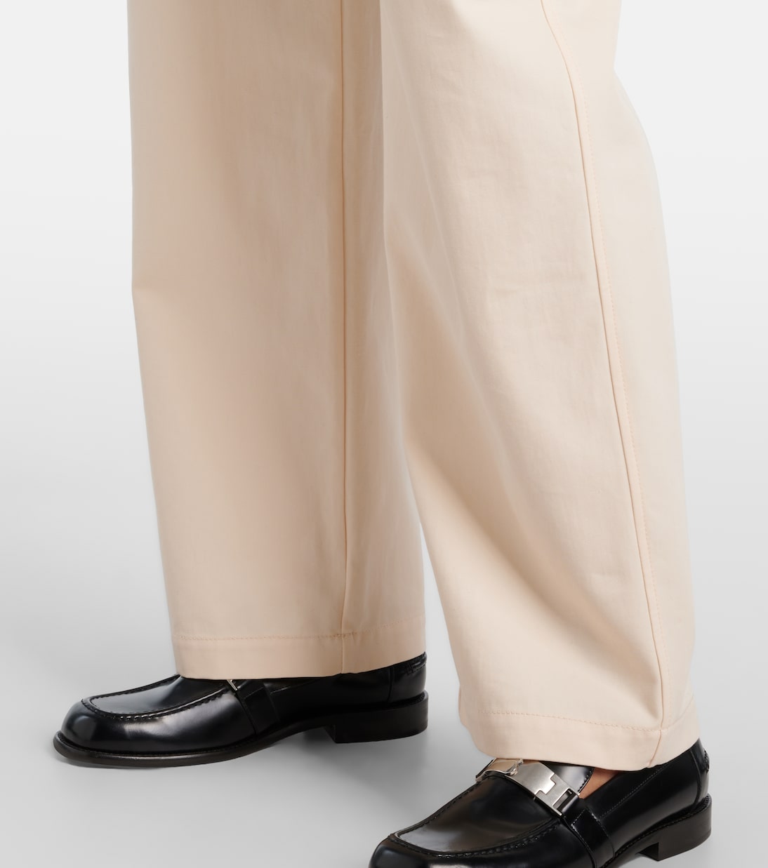 Pantalon tapered en gabardine de coton | Burberry