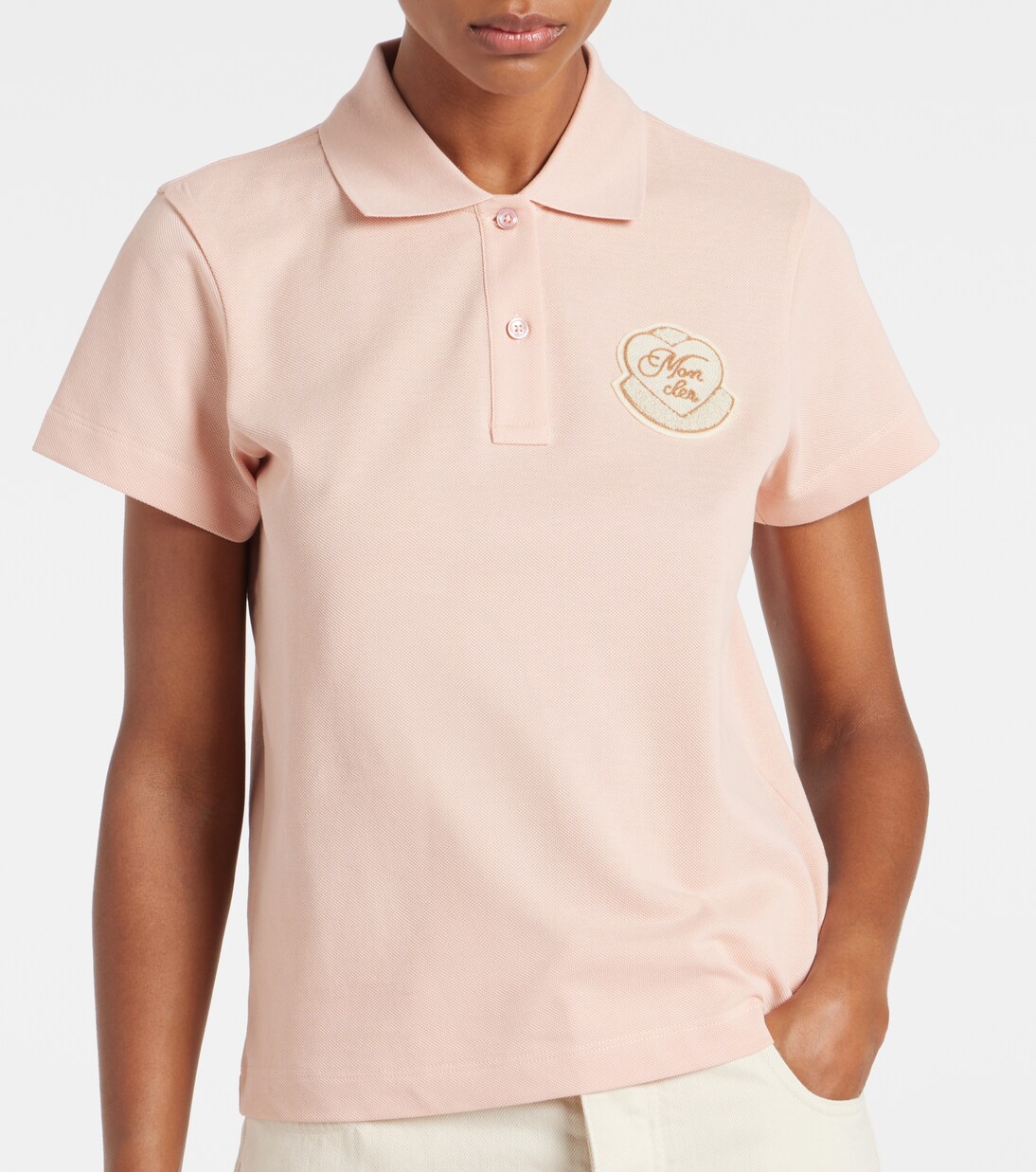 Logo cotton polo shirt | Moncler