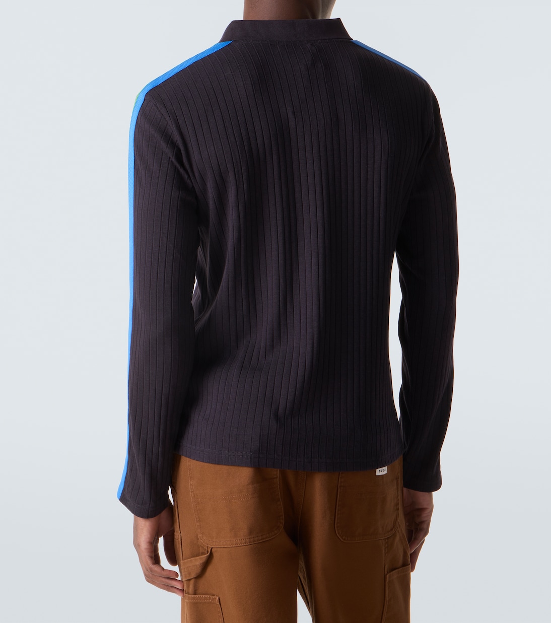 Ribbed-knit polo sweater | Wales Bonner