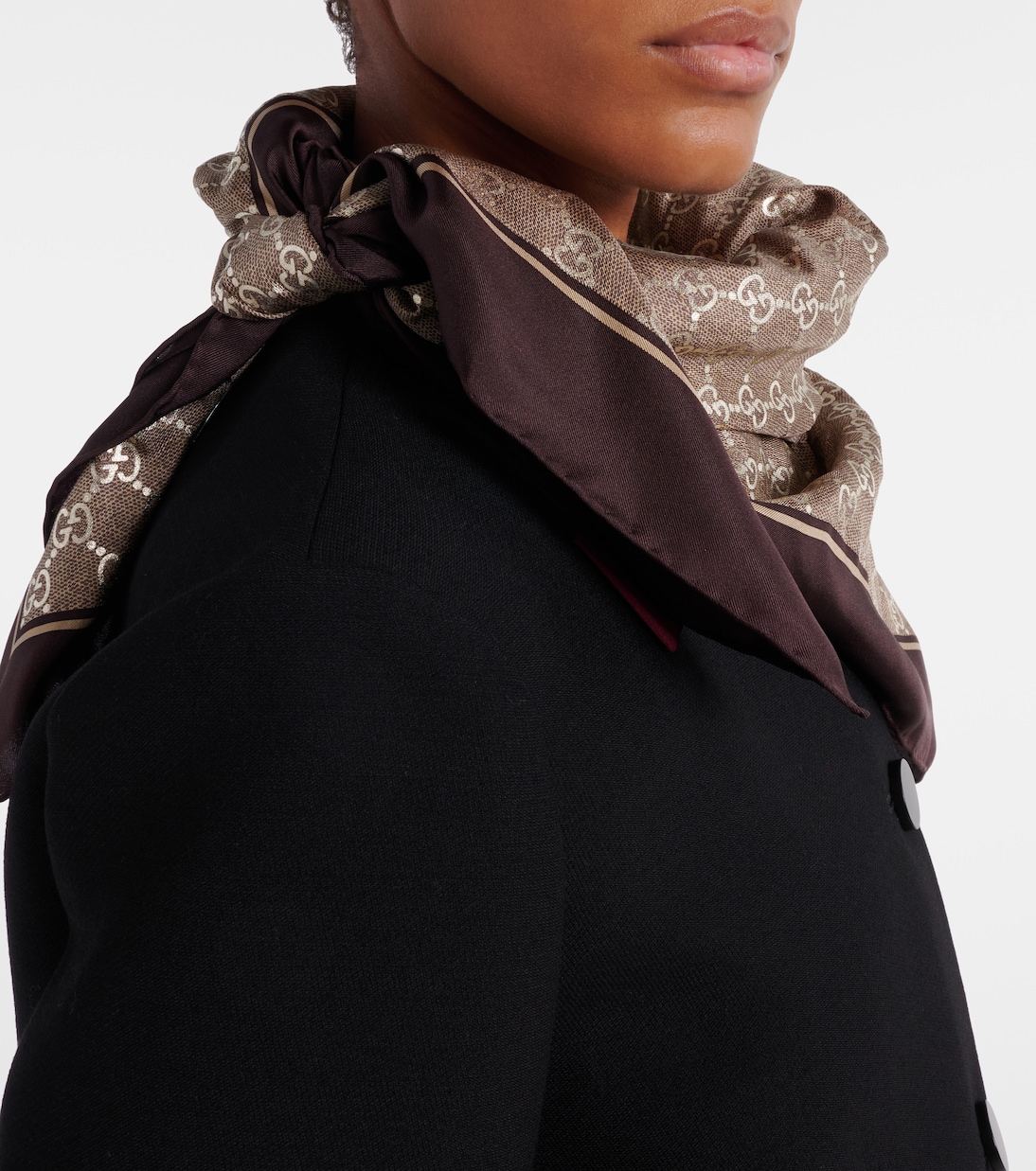 GG silk twill scarf | Gucci