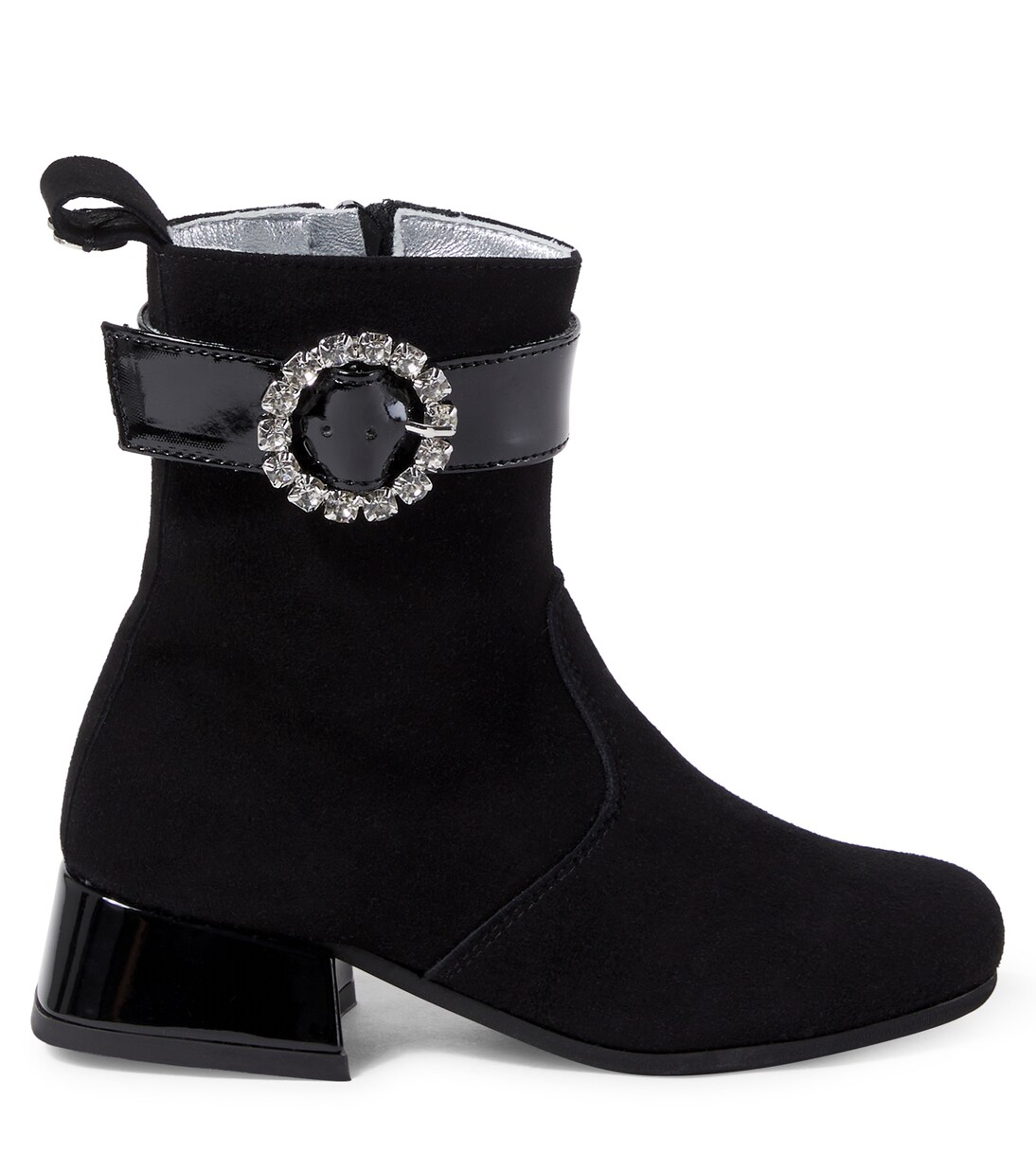 Embellished suede ankle boots | Monnalisa