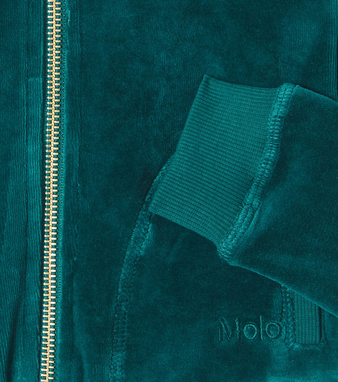 Madeleine cotton-blend velveteen hoodie | Molo