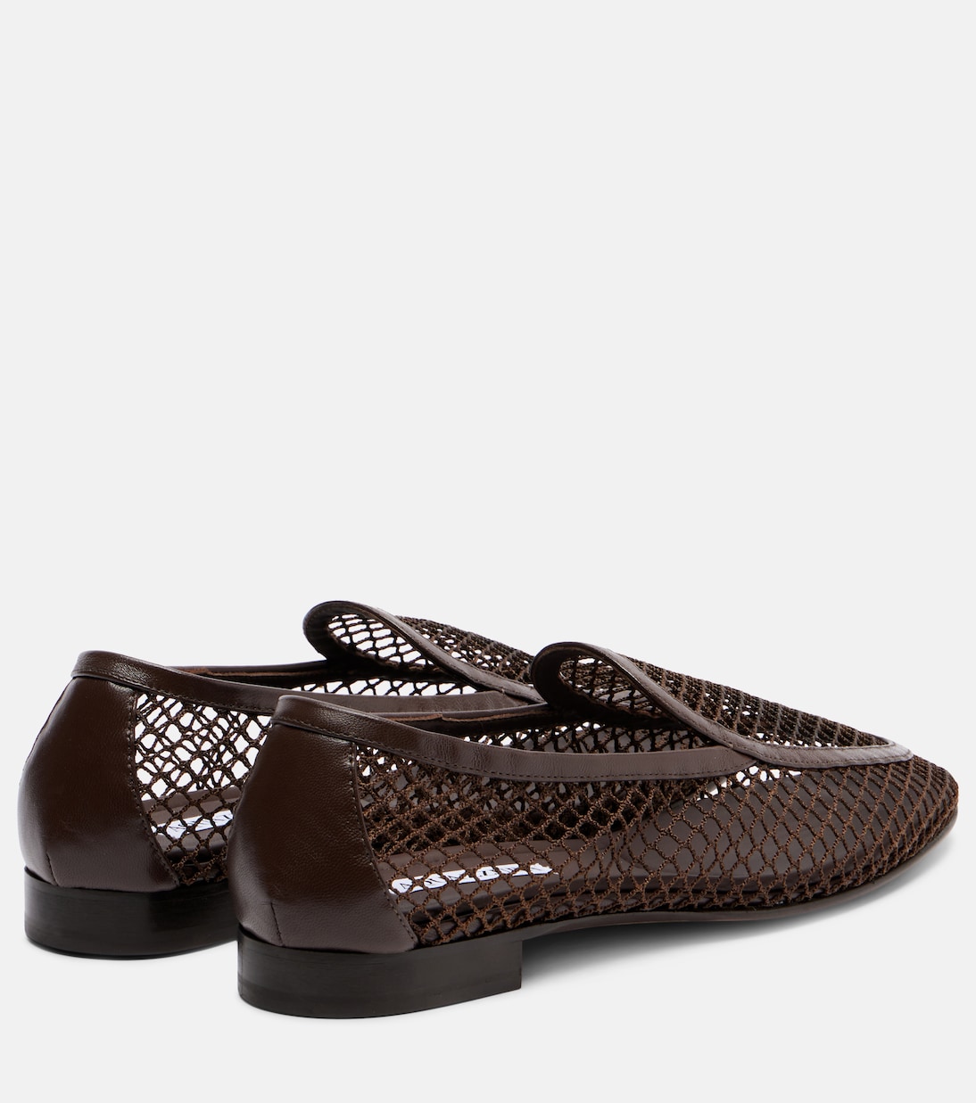 Saint Germain leather-trimmed moccasins  | Aquazzura