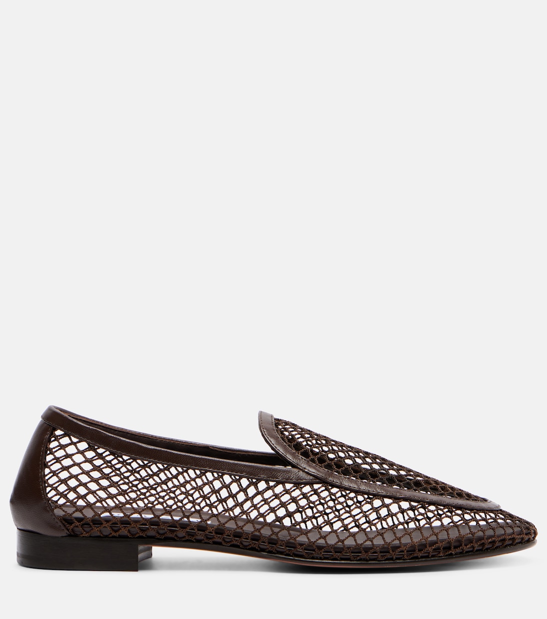 Saint Germain leather-trimmed moccasins  | Aquazzura