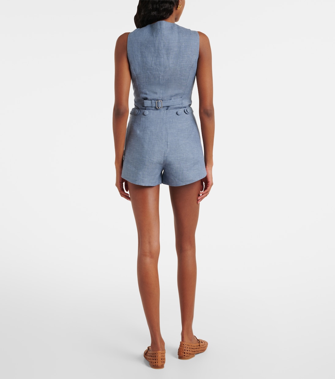 High-Rise Shorts Thea aus Leinen | Posse