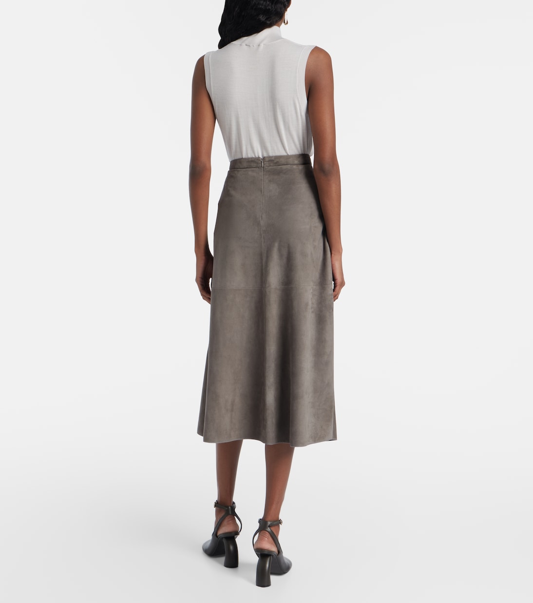 Jupe midi en daim | 'S Max Mara