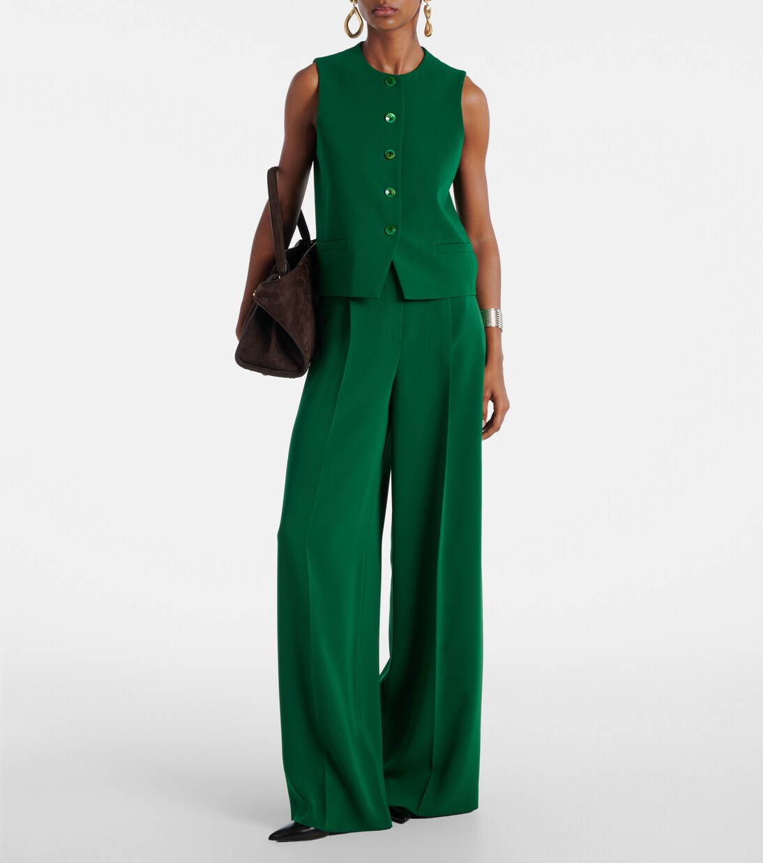 Pantalon ample Laccato en cady | Max Mara