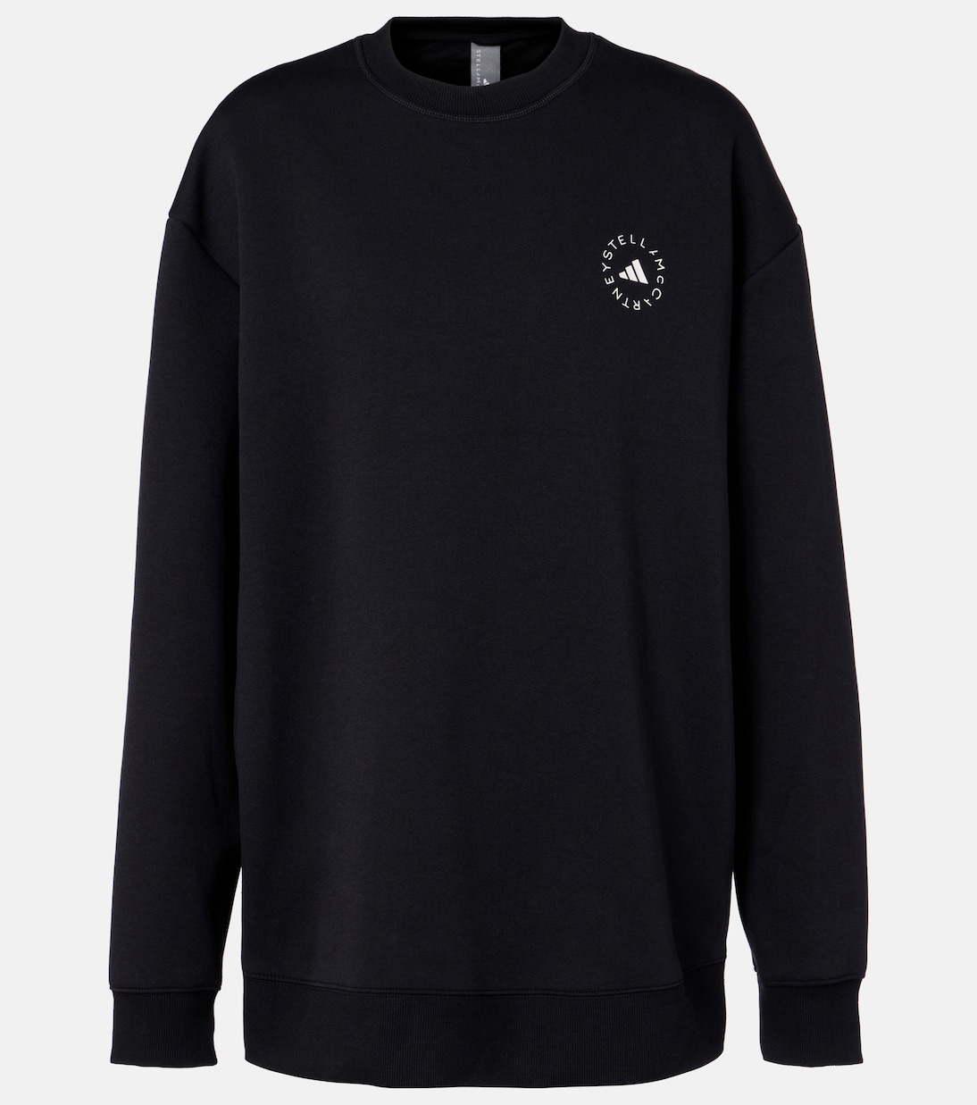 Logo cotton-blend jersey sweatshirt | Adidas by Stella McCartney
