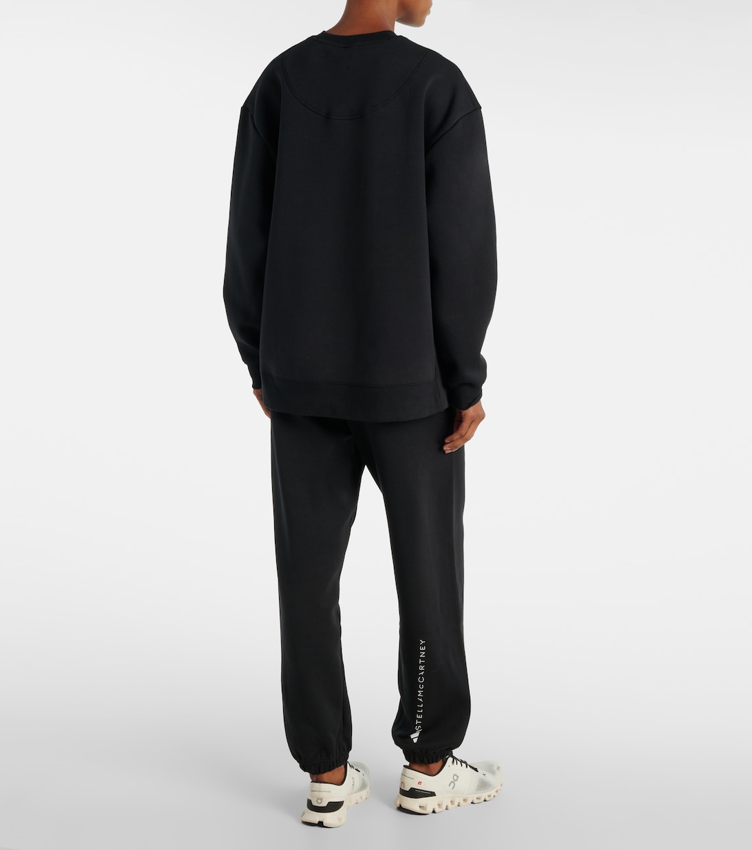Logo cotton-blend jersey sweatshirt | Adidas by Stella McCartney