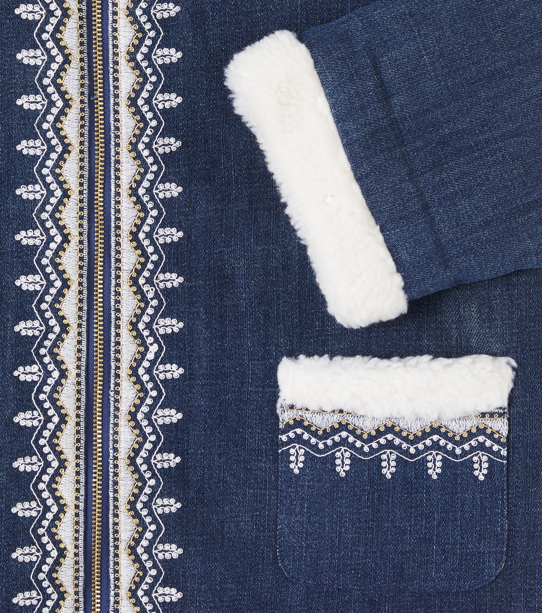 Veste Melvette brodée en jean | Louise Misha