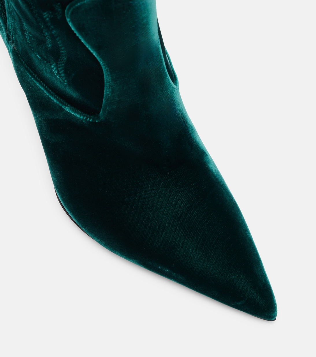 Lidia 105 velvet mid-calf boots | Paris Texas