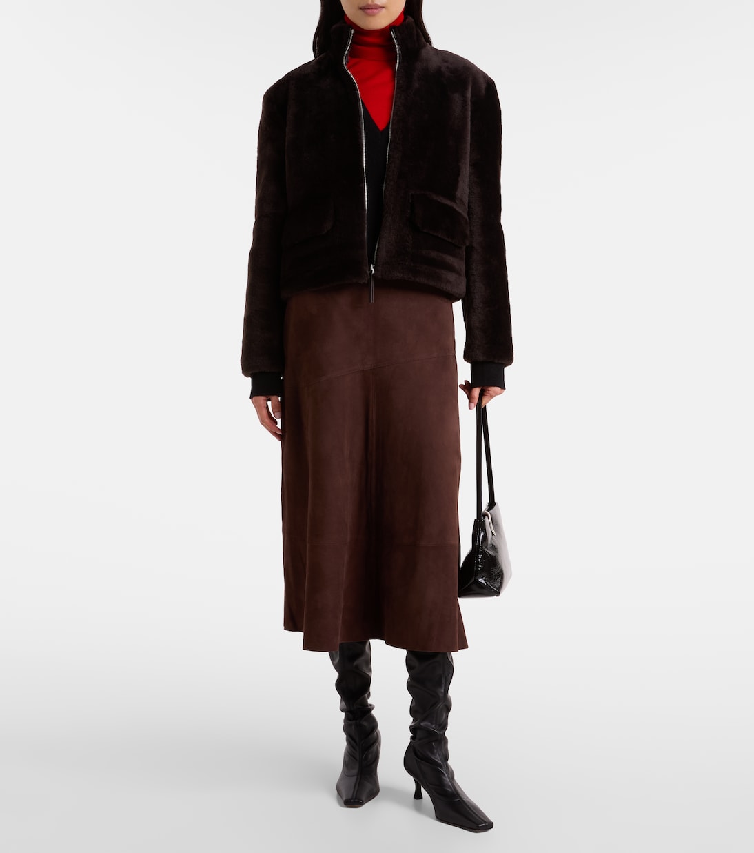 Veste White Label Scarlett en shearling | Proenza Schouler