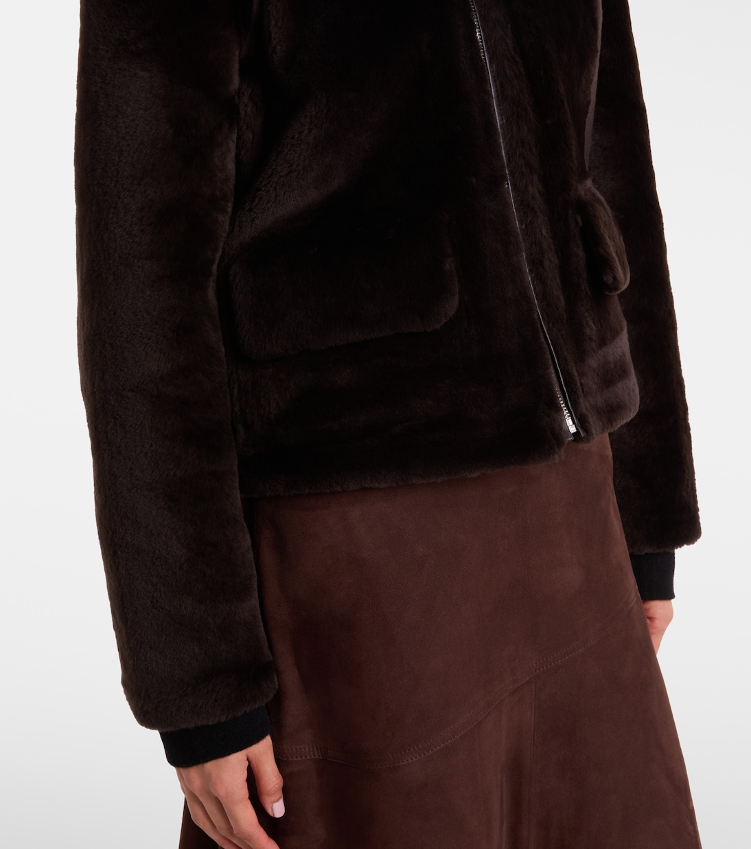 Veste White Label Scarlett en shearling | Proenza Schouler