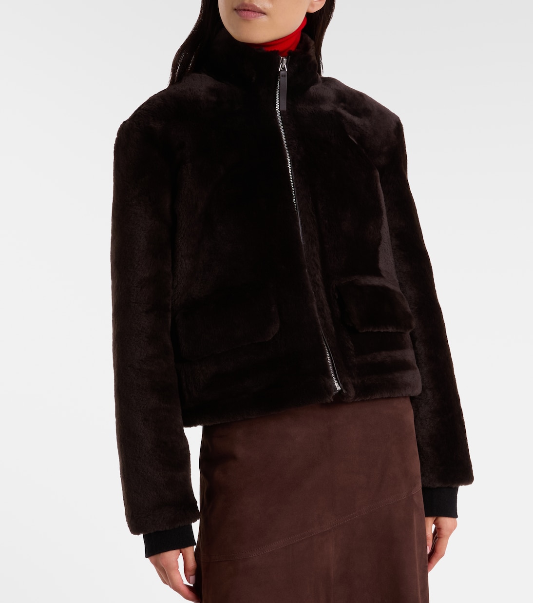 Veste White Label Scarlett en shearling | Proenza Schouler