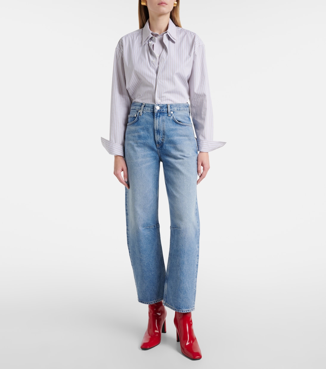 Miro high-rise cropped barrel-leg jeans | Citizens of Humanity