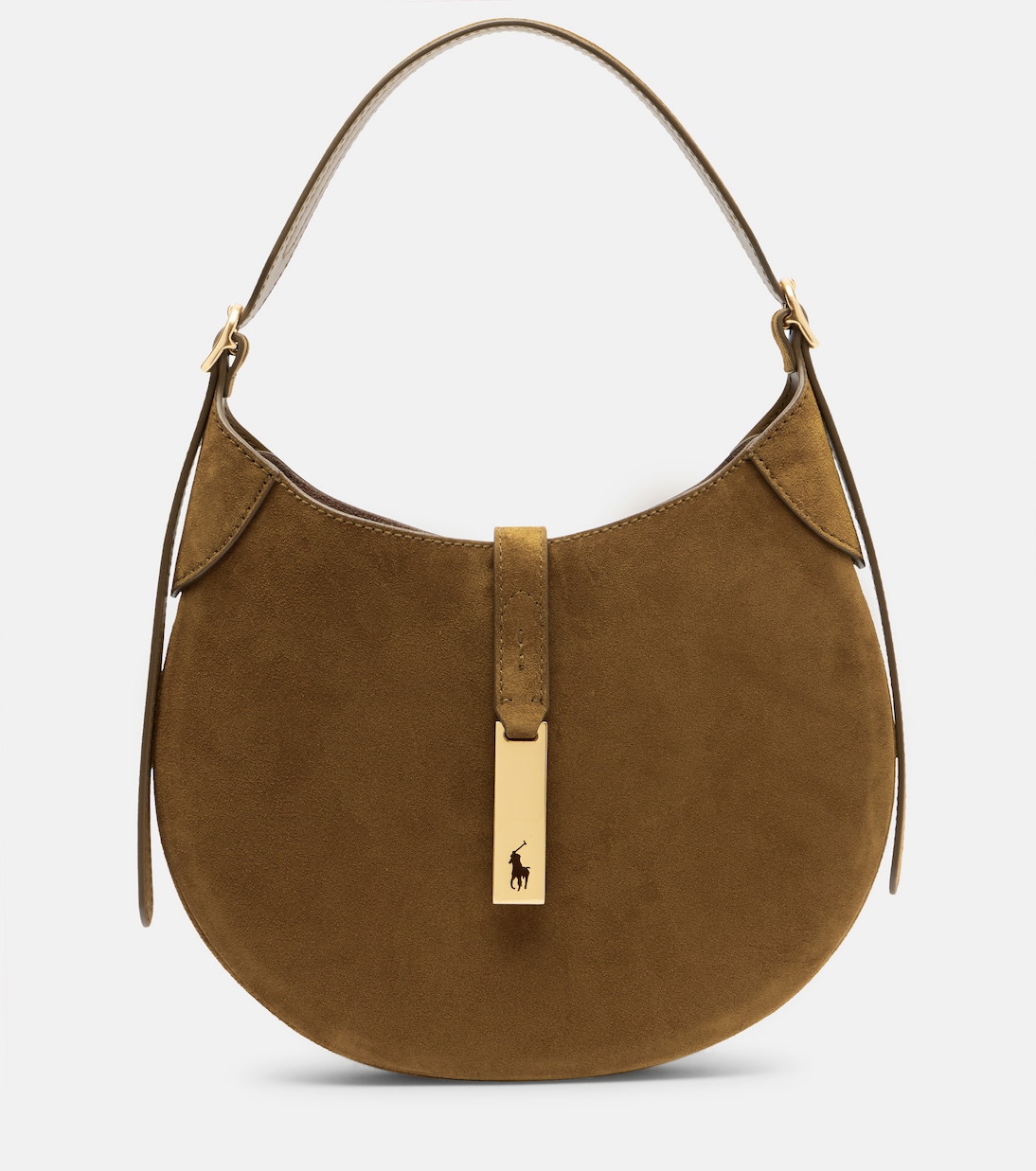 Bolso al hombro Polo ID Small de ante | Polo Ralph Lauren