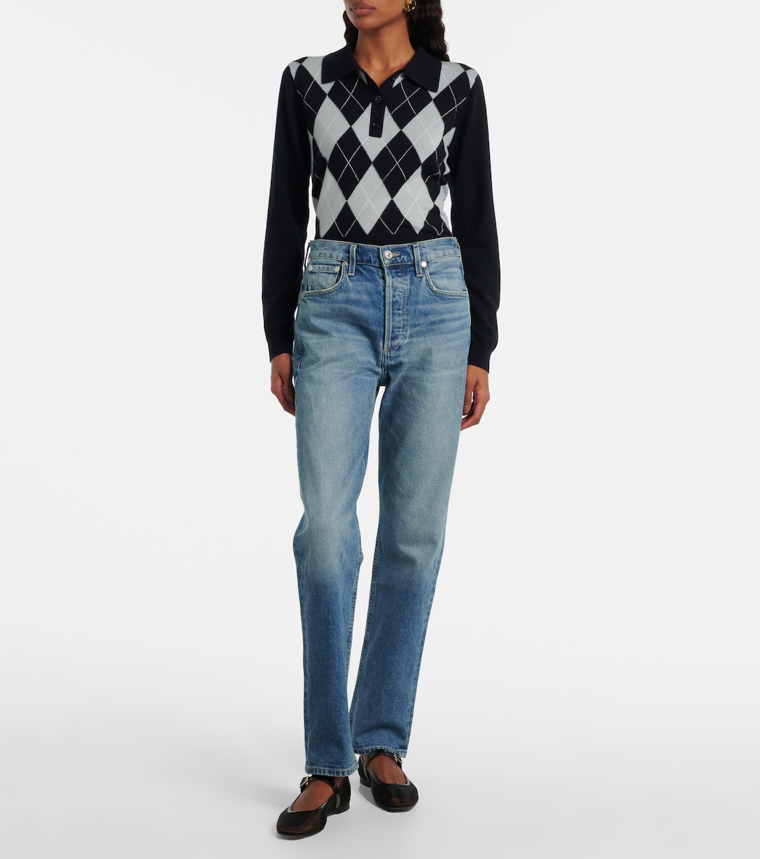 Blaine high-rise straight jeans | Citizens of Humanity