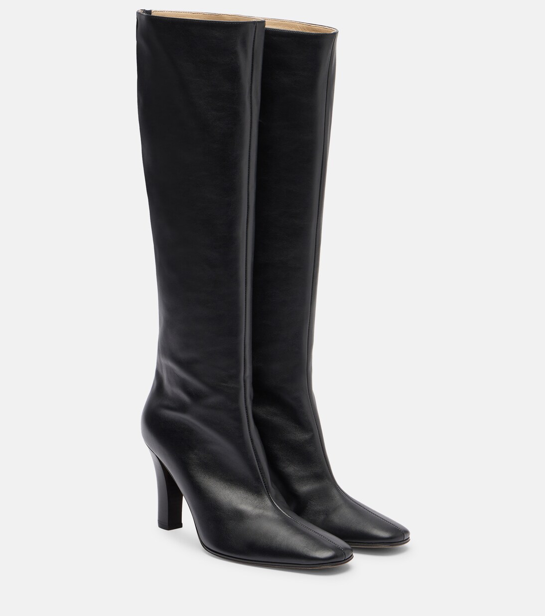 Mona leather knee-high boots | The Row