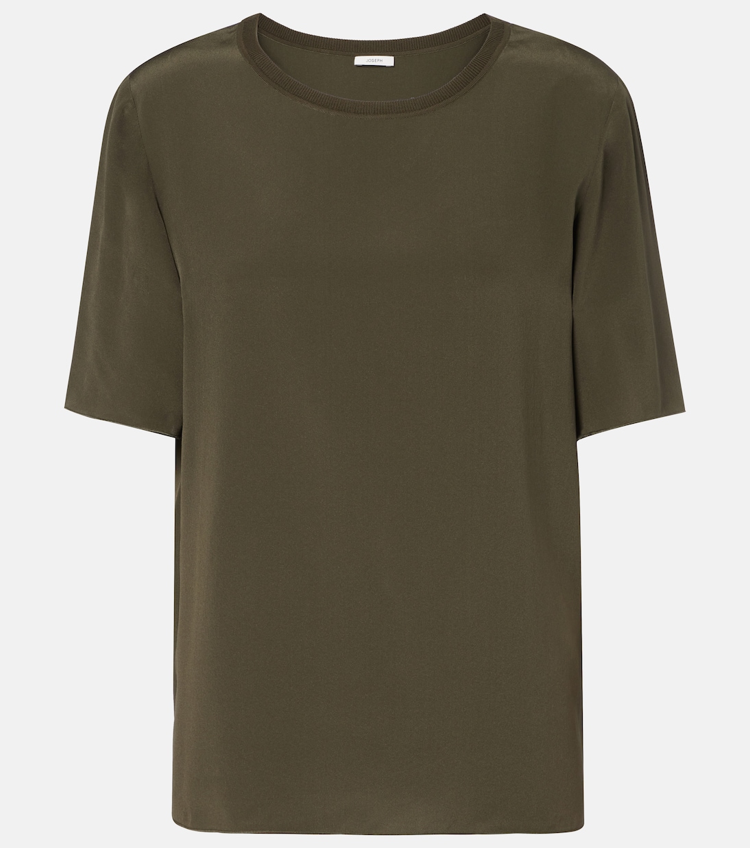 Rubin silk crêpe T-shirt | Joseph