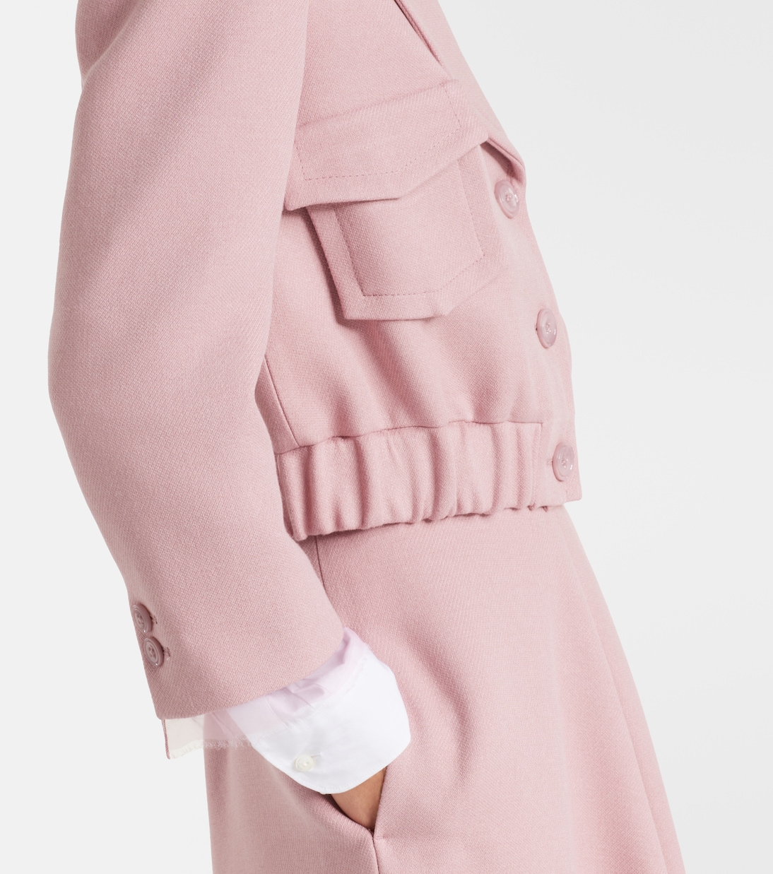 Cropped-Jacke Layered Coolness mit Organza | Dorothee Schumacher