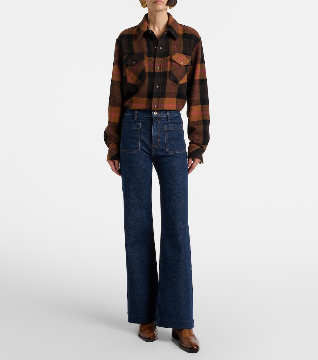 High-Rise Wide-Leg Jeans Refined | Frame