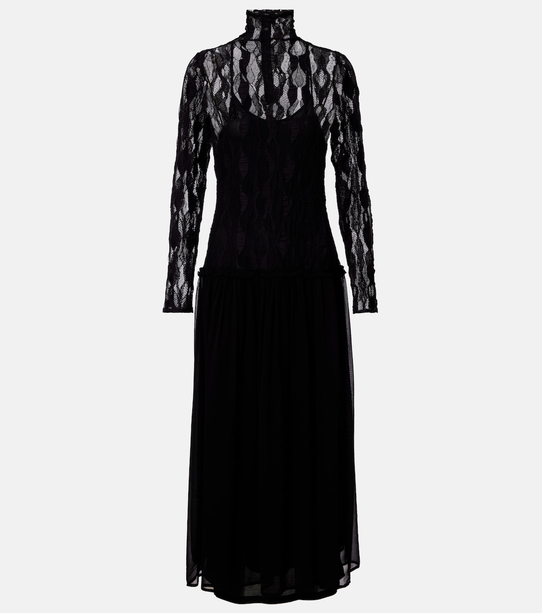 Sybil lace and chiffon maxi dress | Ulla Johnson