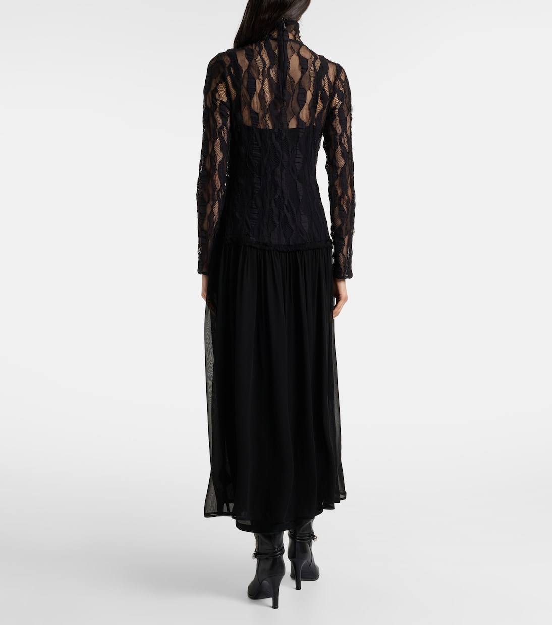 Sybil lace and chiffon maxi dress | Ulla Johnson