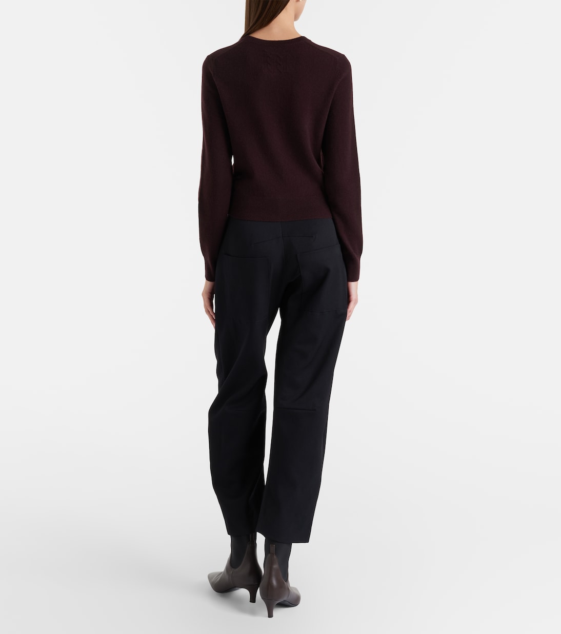 Shon virgin wool barrel-leg pants | Nili Lotan