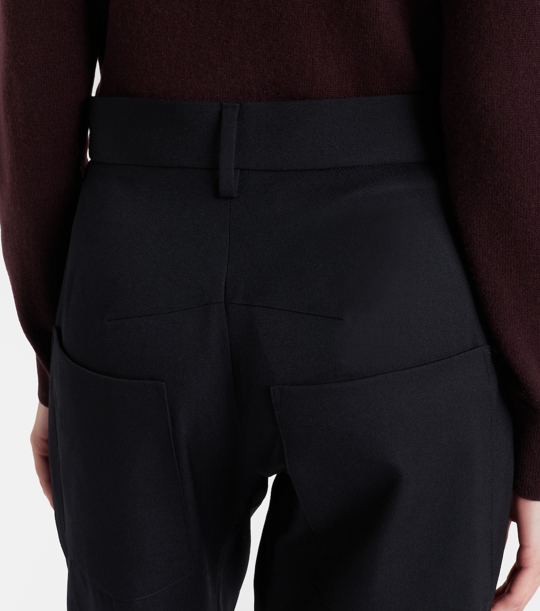 Shon virgin wool barrel-leg pants | Nili Lotan