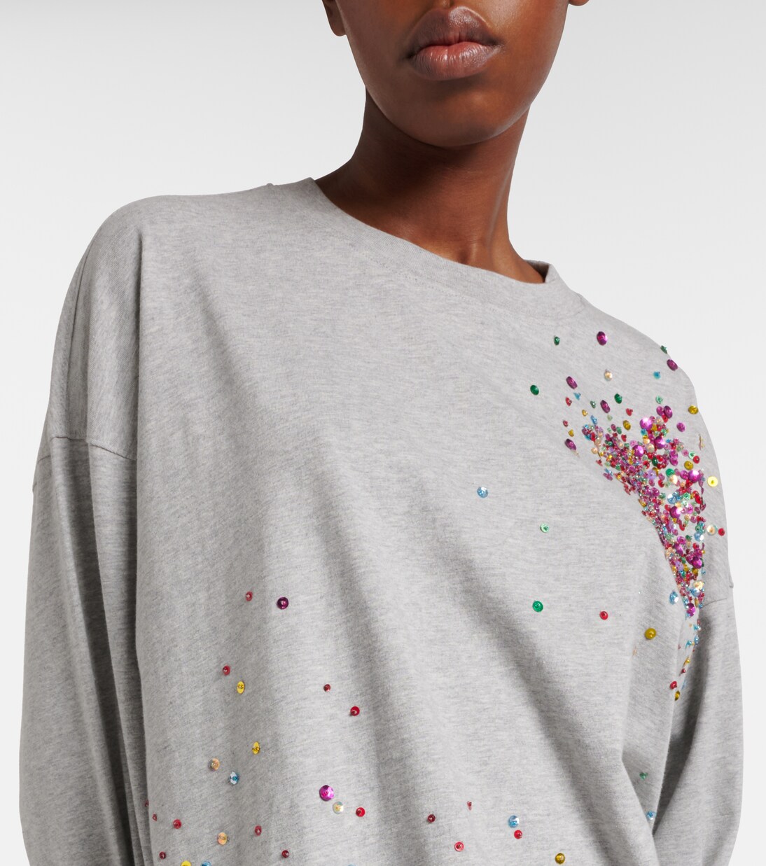 Embellished cotton jersey T-shirt | Dries Van Noten
