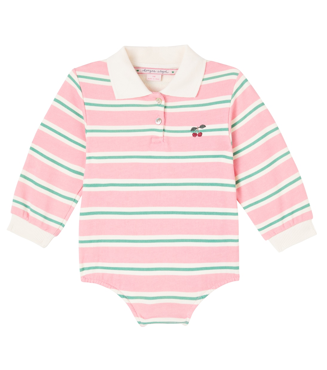 Baby Spotty striped cotton bodysuit | Konges Sløjd